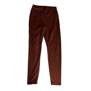 TomTiger Women Rust Brown High Waisted Seamless Contour Leggings Size M